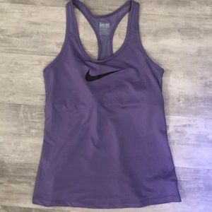 Nike drifit tank top is built in bra